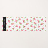 Rosa Wassermelonen, Wassermelonen, Ihr Name Yogamatte (Rückseite (Horizontal))