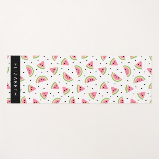 Rosa Wassermelonen, Wassermelonen, Ihr Name Yogamatte (Vorderseite (Horizontal))