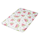 Rosa Wassermelonen, Wassermelonen, Sommermuster Badematte (Schrägansicht)