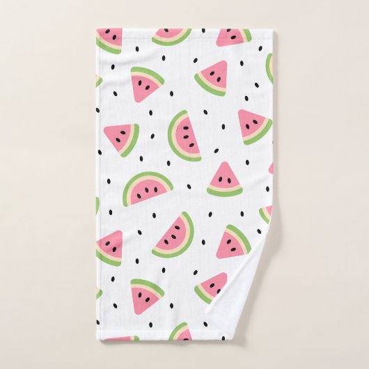Rosa Wassermelonen, Wassermelonen, Sommermuster Badhandtuch Set (Handtuch)
