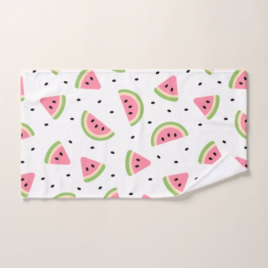 Rosa Wassermelonen, Wassermelonen, Sommermuster Badhandtuch Set (Handtuch)