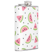 Rosa Wassermelonen, Wassermelonen, Sommermuster Flachmann (Rechts)