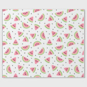 Rosa Wassermelonen, Wassermelonen, Sommermuster Geschenkpapier (Flach)