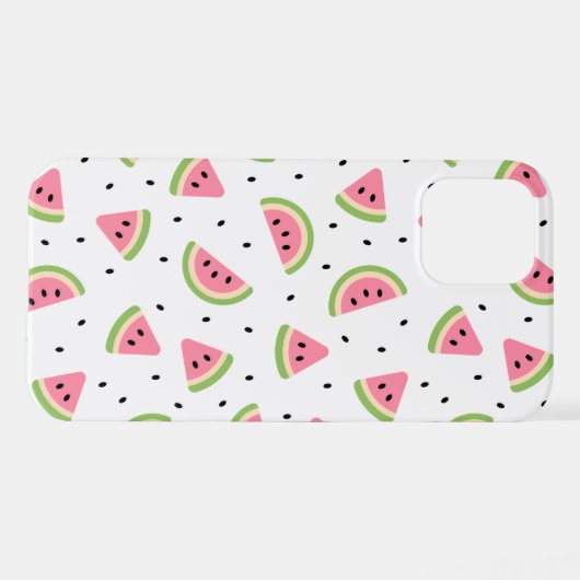 Rosa Wassermelonen, Wassermelonen, Sommermuster iPhone Hülle (Rückseite (Horizontal))
