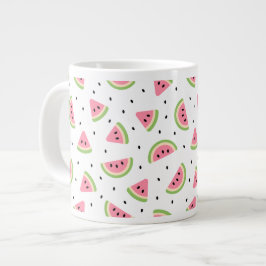 Rosa Wassermelonen, Wassermelonen, Sommermuster Jumbo-Tasse