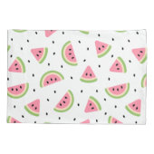 Rosa Wassermelonen, Wassermelonen, Sommermuster Kissenbezug (Rückseite)