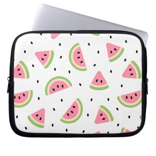 Rosa Wassermelonen, Wassermelonen, Sommermuster Laptopschutzhülle (Vorderseite)