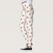 Rosa Wassermelonen, Wassermelonen, Sommermuster Leggings (Links)