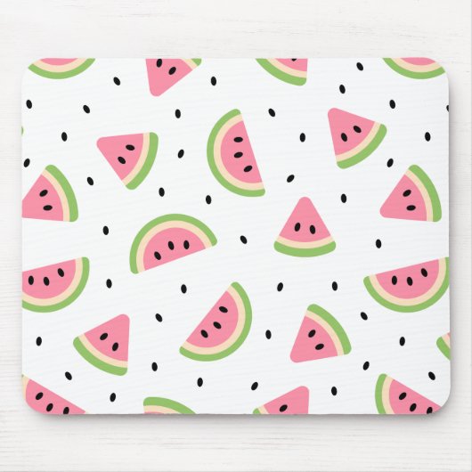 Rosa Wassermelonen, Wassermelonen, Sommermuster Mousepad (Vorne)