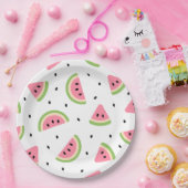 Rosa Wassermelonen, Wassermelonen, Sommermuster Pappteller (Party)