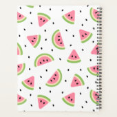 Rosa Wassermelonen, Wassermelonen, Sommermuster Planer (Rückseite)