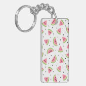 Rosa Wassermelonen, Wassermelonen, Sommermuster Schlüsselanhänger (Vorderseite links)