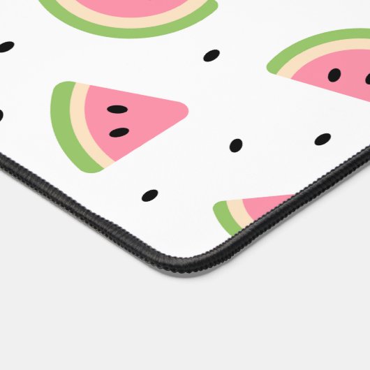 Rosa Wassermelonen, Wassermelonen, Sommermuster Schreibtischunterlage (Ecke)