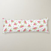 Rosa Wassermelonen, Wassermelonen, Sommermuster Seitenschläferkissen (Rückseite)