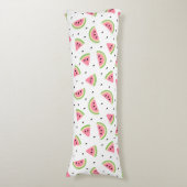 Rosa Wassermelonen, Wassermelonen, Sommermuster Seitenschläferkissen (Vorderseite Vertikal)