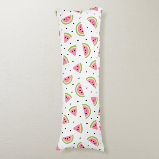 Rosa Wassermelonen, Wassermelonen, Sommermuster Seitenschläferkissen (Vorderseite Vertikal)