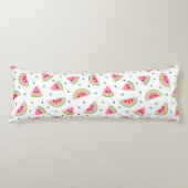 Rosa Wassermelonen, Wassermelonen, Sommermuster Seitenschläferkissen (Vorderseite)