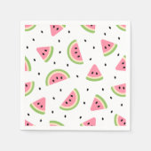 Rosa Wassermelonen, Wassermelonen, Sommermuster Serviette (Vorderseite)