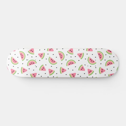 Rosa Wassermelonen, Wassermelonen, Sommermuster Skateboard (Horizontal)