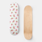 Rosa Wassermelonen, Wassermelonen, Sommermuster Skateboard (Vorderseite)
