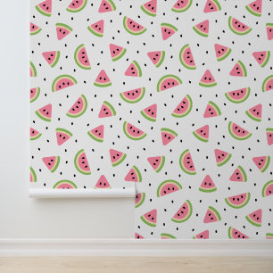 Rosa Wassermelonen, Wassermelonen, Sommermuster Tapete