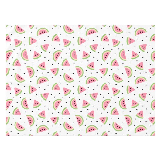 Rosa Wassermelonen, Wassermelonen, Sommermuster Tischdecke (Vorderseite (Horizontal))