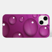 Rosa Wassertropfen Hintergrund Case-Mate iPhone Hülle (Rückseite (Horizontal))