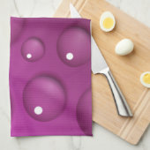 Rosa Wassertropfen Hintergrund Handtuch (Viertel Falte)