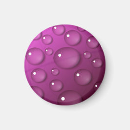 Rosa Wassertropfen Hintergrund Magnet