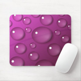 Rosa Wassertropfen Hintergrund Mousepad