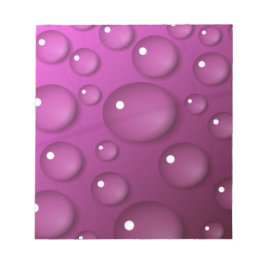 Rosa Wassertropfen Hintergrund Notizblock