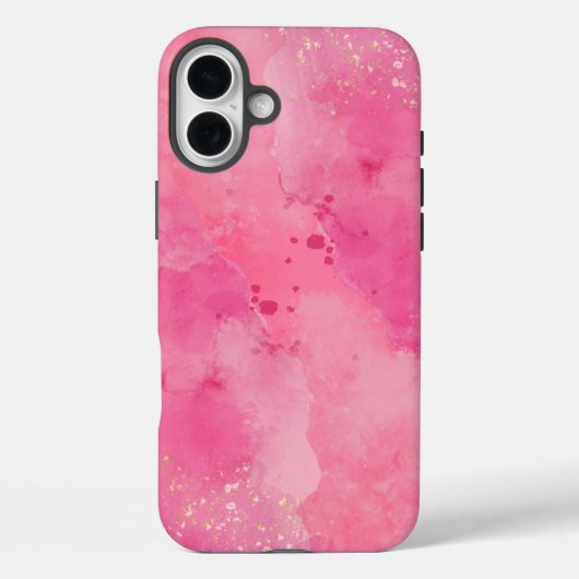 Rosa Watercolor Linktree | Case-Mate iPhone Hülle (Rückseite)