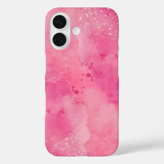 Rosa Watercolor Linktree | Case-Mate iPhone Hülle (Rückseite)