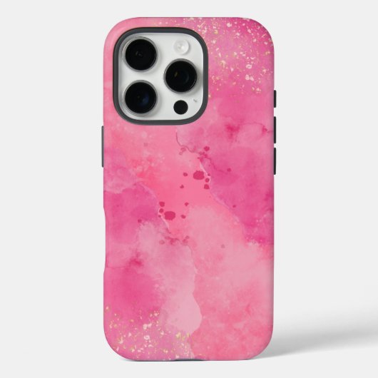Rosa Watercolor Linktree | Case-Mate iPhone Hülle (Rückseite)