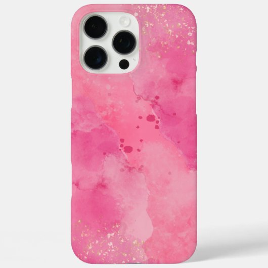 Rosa Watercolor Linktree | Case-Mate iPhone Hülle (Rückseite)