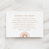 Rosa Watercolor Regenbogen Buchanfrage Begleitkarte