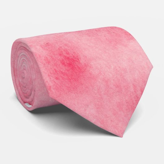 Rosa Watercolor-Wäsche-Krawatte Krawatte (Gerollt)