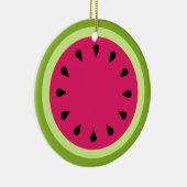 Rosa Watermelon Keramik Ornament (Rechts)