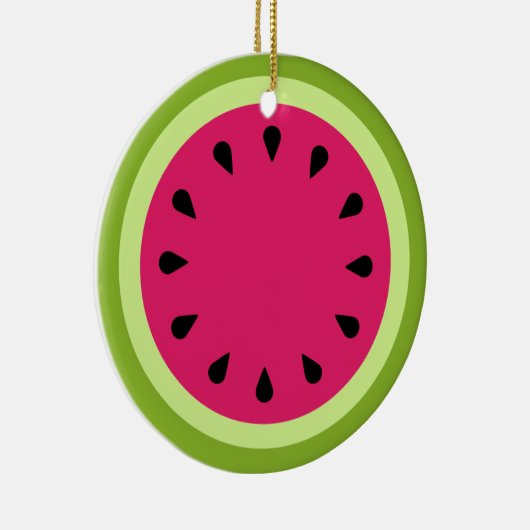 Rosa Watermelon Keramik Ornament (Rechts)