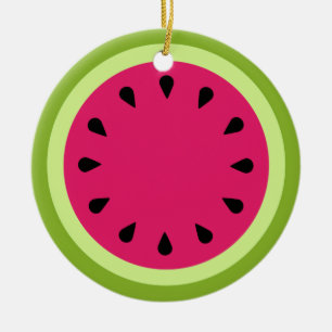 Rosa Watermelon Keramik Ornament