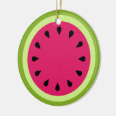 Rosa Watermelon Keramik Ornament (Links)