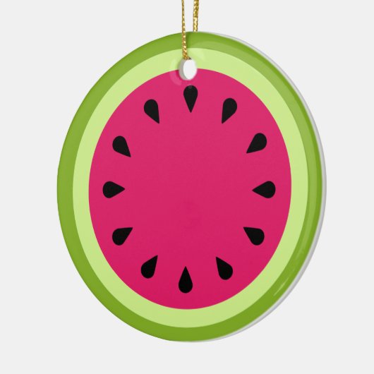 Rosa Watermelon Keramik Ornament (Links)