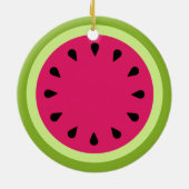 Rosa Watermelon Keramik Ornament (Hinten)