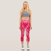 Rosa Web Capri Leggings (Vorderseite)