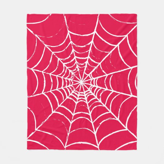 Rosa Web Fleecedecke (Vorderseite)