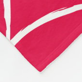 Rosa Web Fleecedecke (Ecke)