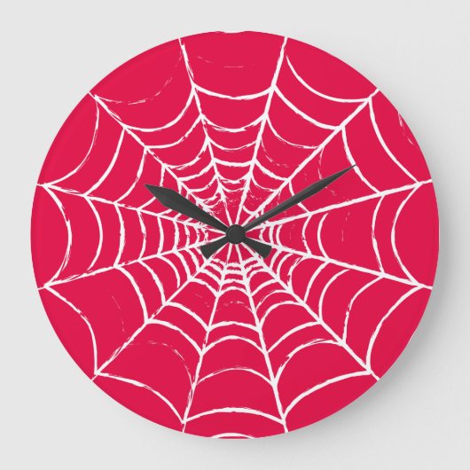 Rosa Web Große Wanduhr (Vorderseite)