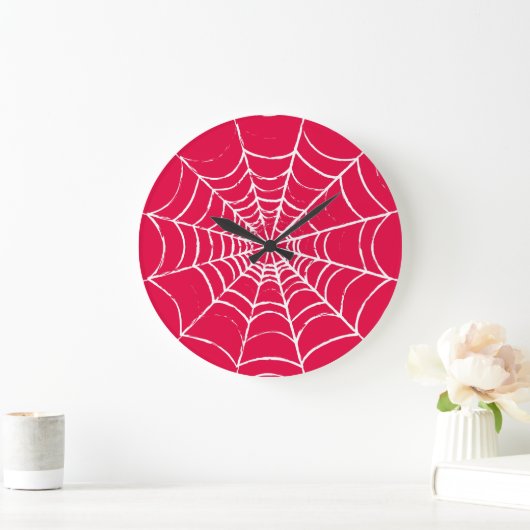 Rosa Web Große Wanduhr (Zuhause)