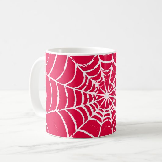 Rosa Web Kaffeetasse (Vorderseite Links)