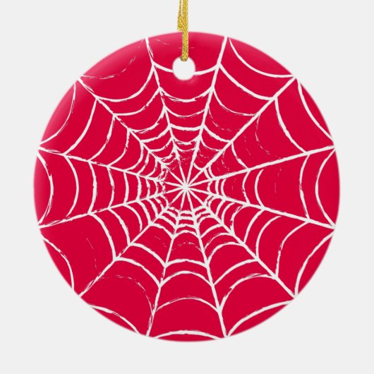 Rosa Web Keramik Ornament (Hinten)